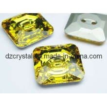 Square Glass Button for Garment Decoration (DZ-BUTTON-002)